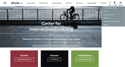 Desktop Screenshot of interventionsforskning.dk