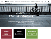 Tablet Screenshot of interventionsforskning.dk
